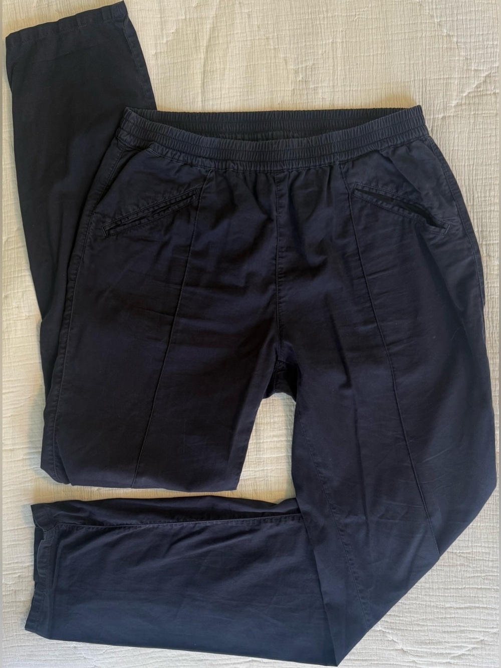 La Paz Portugal Men’s Navy Elastic Waist Cotton Pants Made in Portugal